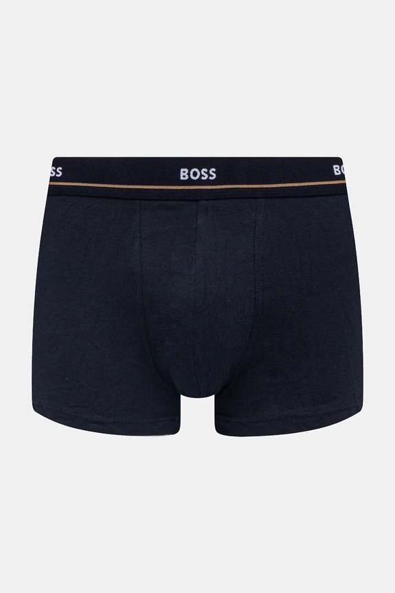 BOSS Ανδρικό μποξεράκι βαμβακερό με ελαστάν Trunk 5P Essential 5-pack μαύρο 50531660