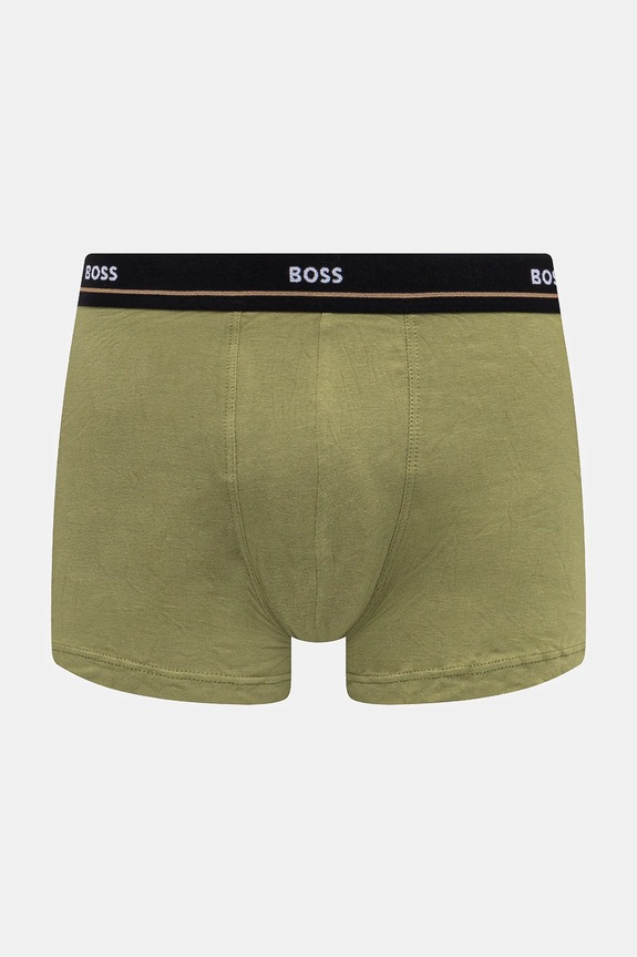 BOSS Ανδρικό μποξεράκι βαμβακερό με ελαστάν Trunk 5P Essential 5-pack 50531660 μαύρο