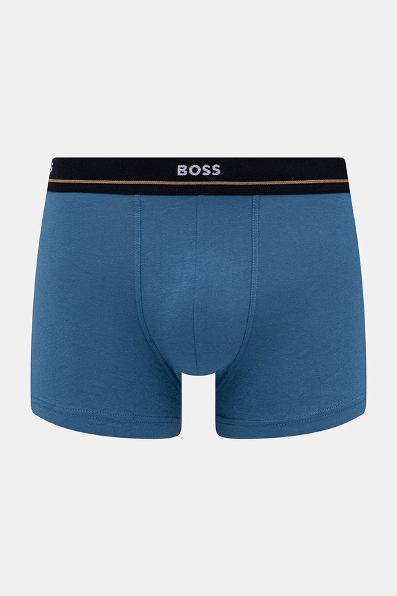 BOSS boxerky pánske bavlnené s elastanom Trunk 5-pak 50531660 čierna