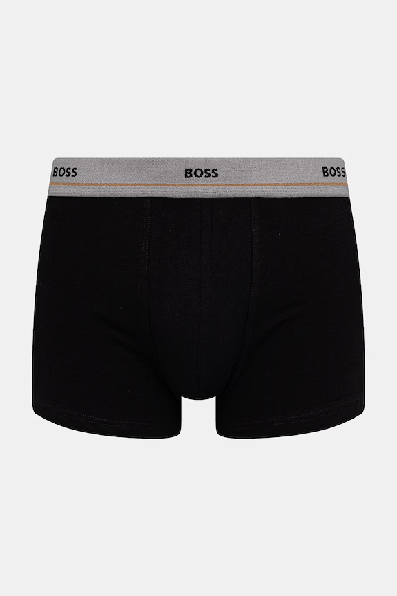 BOSS boxerky pánské bavlněné s elastanem Trunk 5P Essential 5-pack 50531660 černá SS26