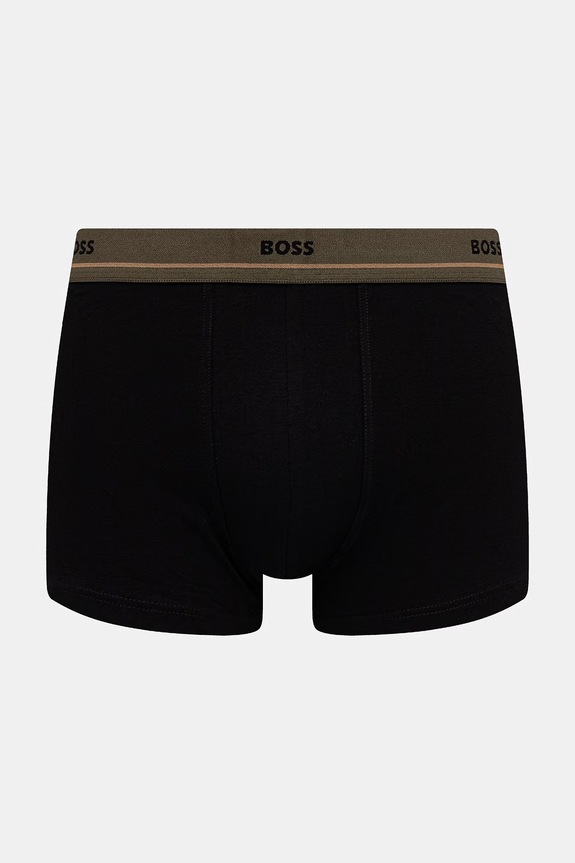 BOSS boxerky pánské bavlněné s elastanem Trunk 5P Essential 5-pack černá 50531660