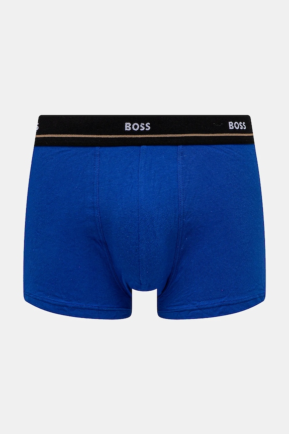 BOSS bokserki męskie bawełniane z elastanem Trunk 5P Essential 5-pack 50531660 czarny SS26