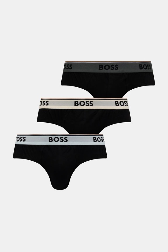 Slipy BOSS 3-pak Brief 3P Power čierna 50531681