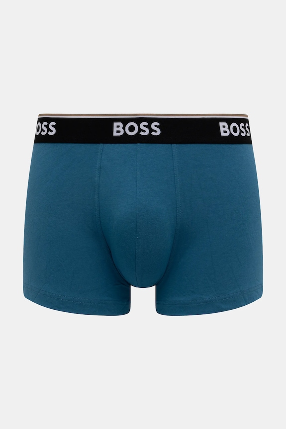Boxerky BOSS 3-pak Trunk 3P Power modrá 50531684