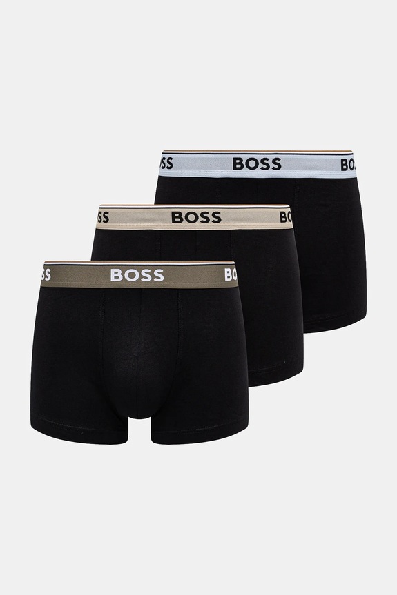 BOSS bokserki 3-pack Trunk 3P Power dzianina czarny 50531684