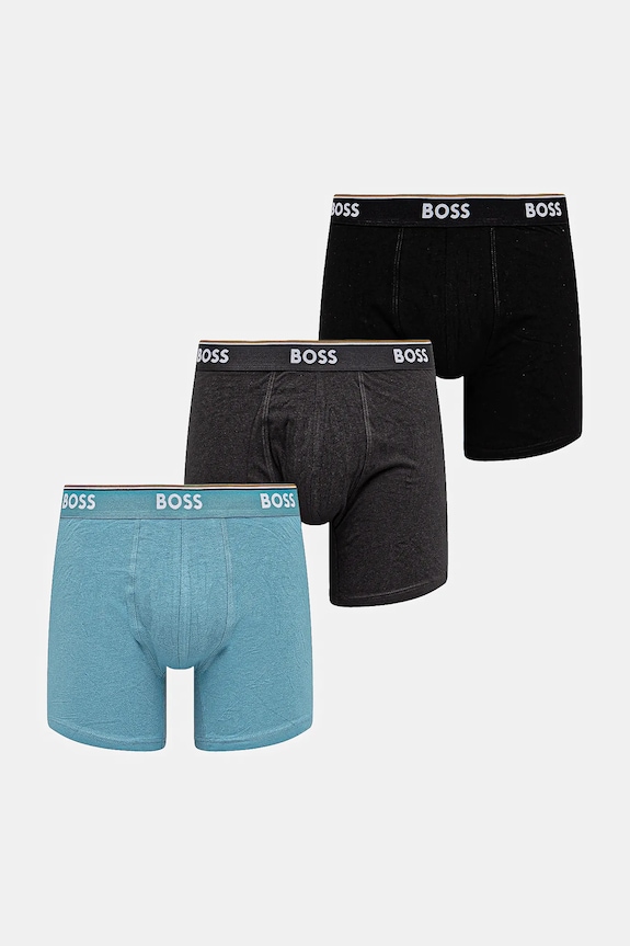 BOSS boxeri 3-pack BoxerBr 3P Power boxeri albastru 50531691