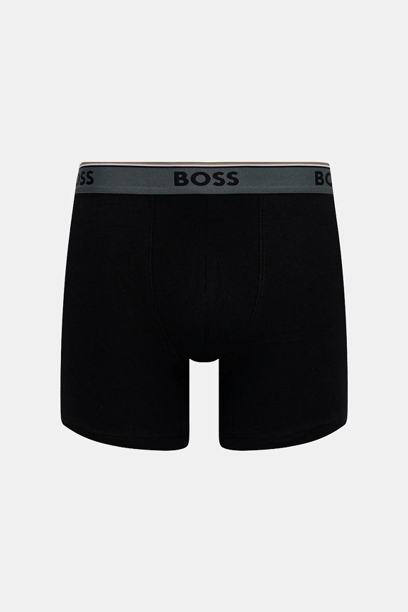 Boxerky BOSS 3-pak BoxerBr 3P Power 50531691 čierna NC25