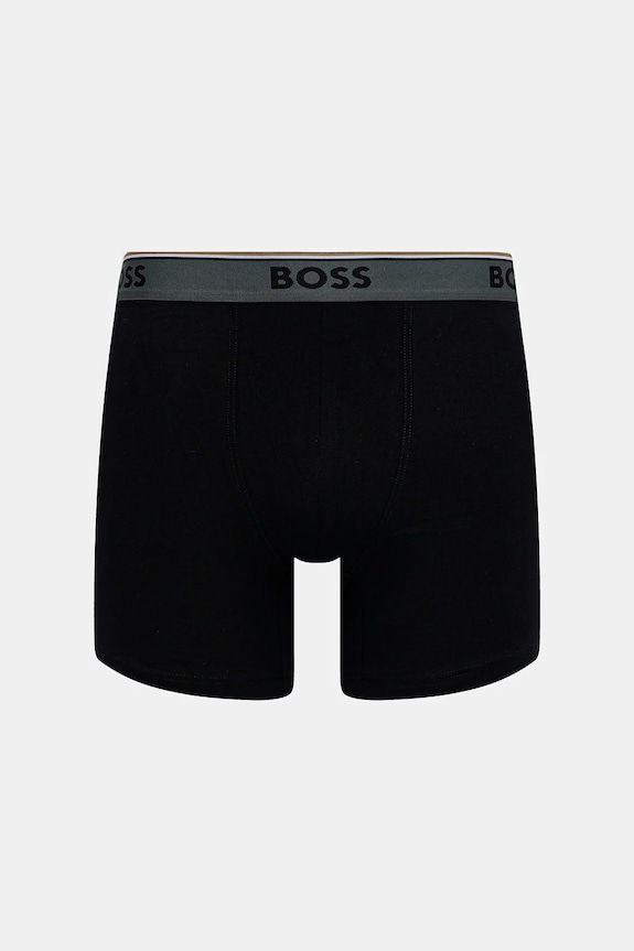 Boxerky BOSS 3-pak BoxerBr 3P Power 50531691 čierna NC25