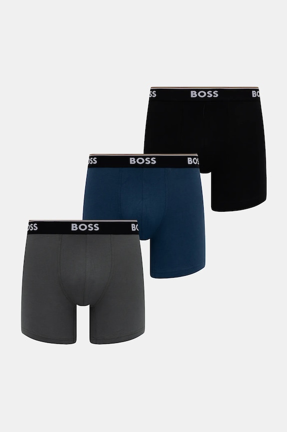 BOSS boxeri 3-pack BoxerBr 3P Power negru 50531691