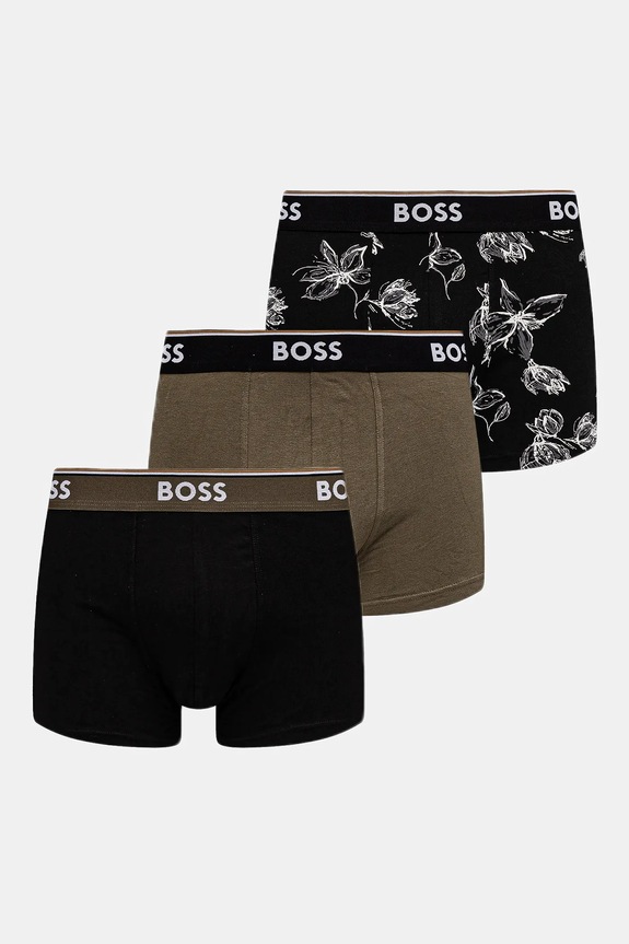 BOSS bokserki 3-pack Trunk 3P Power Desig wzorzyste czarny 50531701