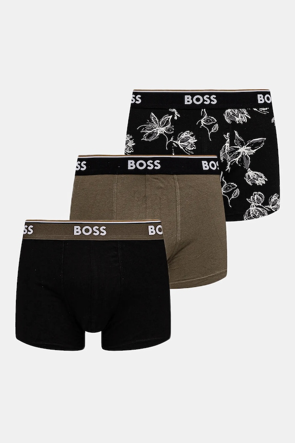 BOSS bokserki 3-pack Trunk 3P Power Desig wzorzyste czarny 50531701