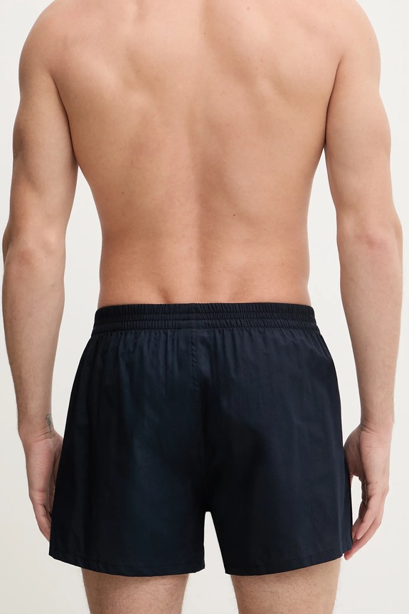BOSS φαρδιά ανδρικά βαμβακερά μποξεράκια 2P Boxer S. CW Peach 2-pack 50515464 μπλε
