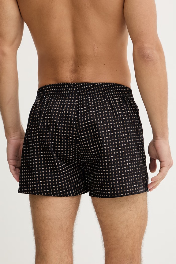 BOSS voľné boxerky pánske bavlnené 2P Boxer S. CW Peach 2-pak čierna 50515464