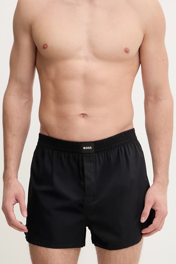 BOSS φαρδιά μποξεράκια Ανδρικά βαμβακερά 2P Boxer S. CW Peach 2-pack 50515464 μαύρο SS26
