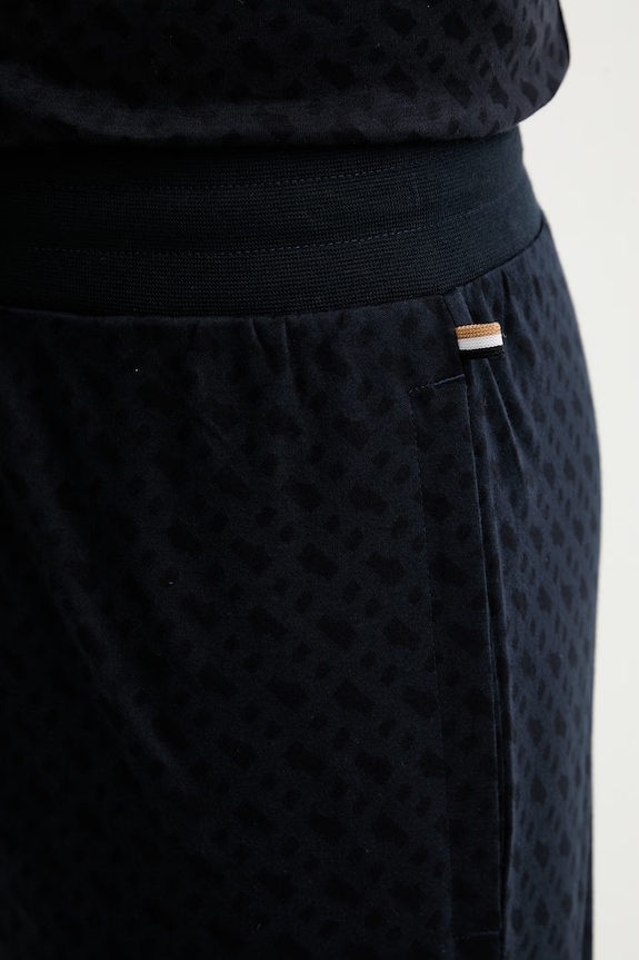 BOSS Σορτς lounge ανδρικά βαμβακερά σκούρο μπλε 50535739