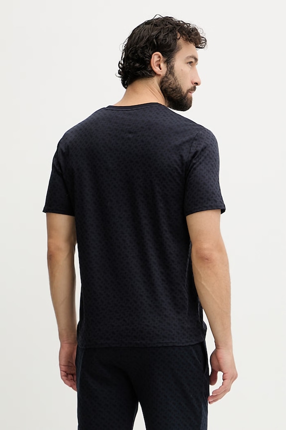 Ρούχα BOSS lounge t-shirt ανδρικό βαμβακερό 50535741 σκούρο μπλε