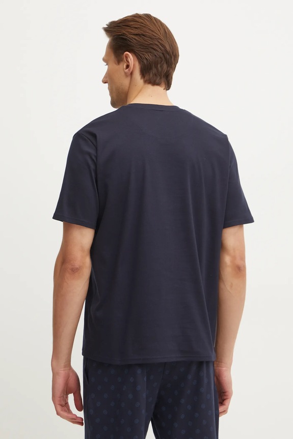 Îmbrăcăminte BOSS tricou loungewear bărbătesc din bumbac 50535741 bleumarin
