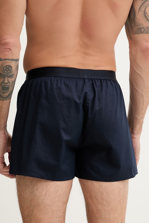 BOSS boxeri bărbătești din bumbac 2P Boxer Shorts EW pachet de 2 bleumarin 50535781