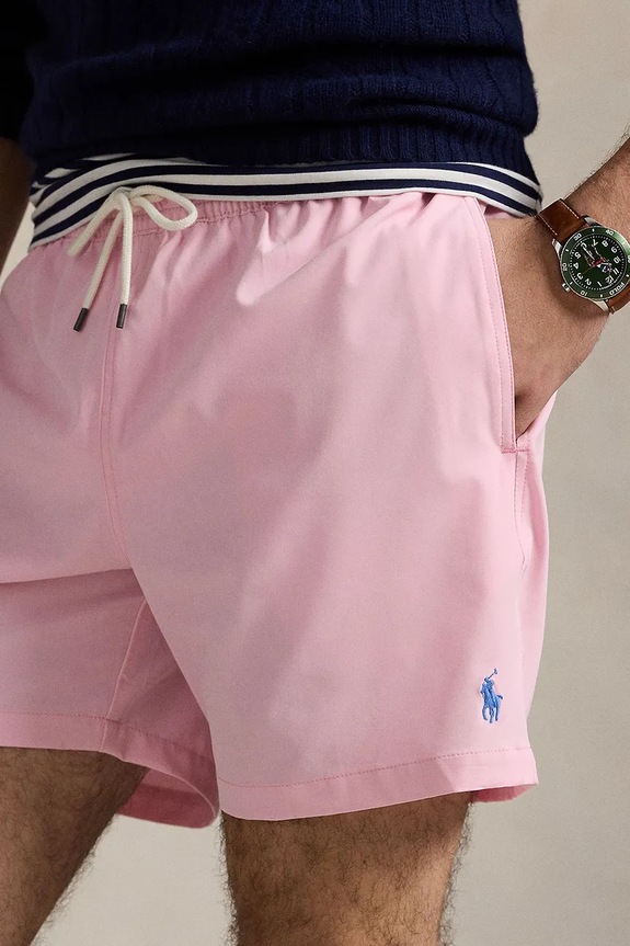Polo Ralph Lauren kratke kupaće hlače za muškarce roza 710957782