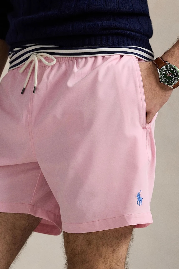 Polo Ralph Lauren kratke kupaće hlače za muškarce roza 710957782