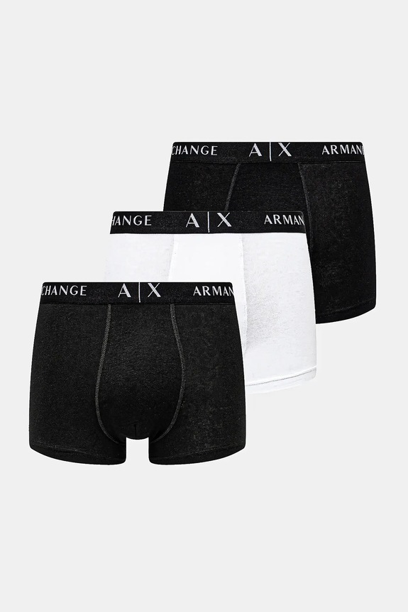 Armani Exchange bokserki 3-pack dzianina czarny XM000871.AF13682