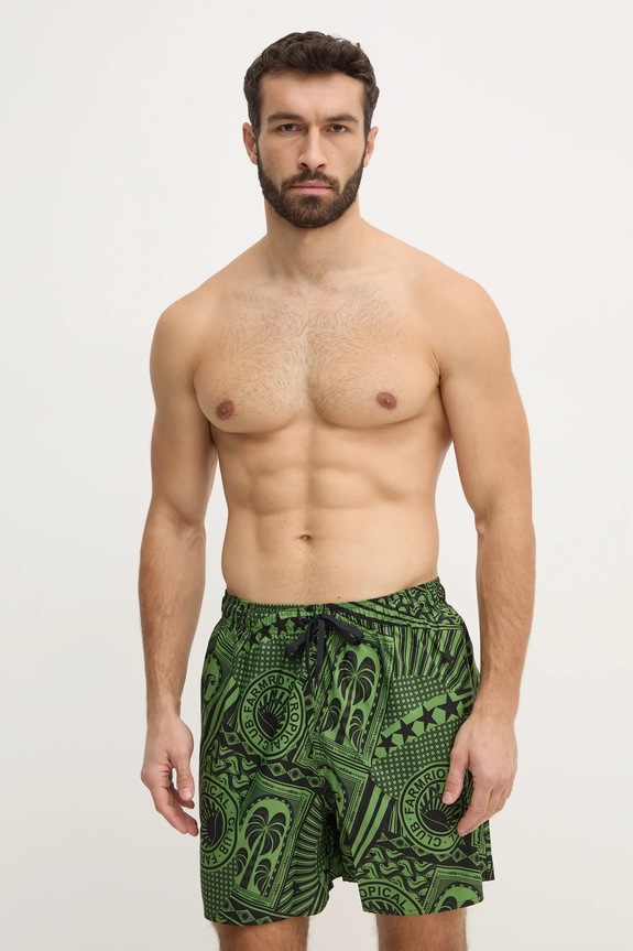 Купальные шорты adidas Performance x Farm Rio JG3598 зелёный SS25