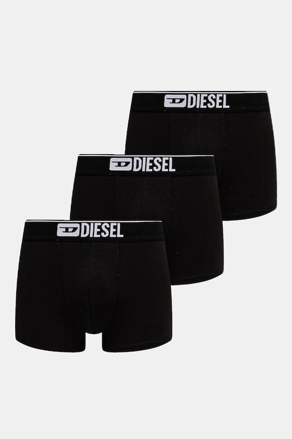Diesel boxer DAMIEN-THREEPACK BOXER-SHORTS pacco da 3 sovrastampa nero A17752.0LHBI