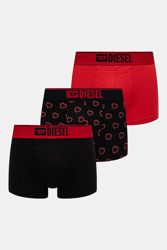 Bokserice Diesel DAMIEN-GFT-3PACK BOXER-SHORTS 3-pack pamuk crvena A17805.0KNCD