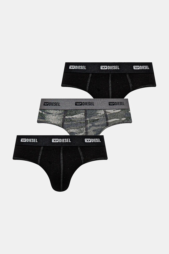 Diesel mutande ANDRE-UTLT-3PACK UNDERPANTS pacco da 3 semplice grigio A17833.0IKBL