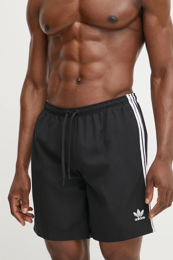 Kratke hlače za kupanje adidas Originals Adicolor JD0960 crna SS26