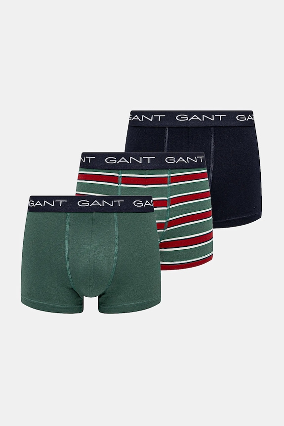 Boxerky Gant 3-pak potlač tmavomodrá 902443033