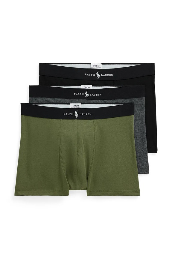 Polo Ralph Lauren boxeralsó 3 db sima zöld 714965507