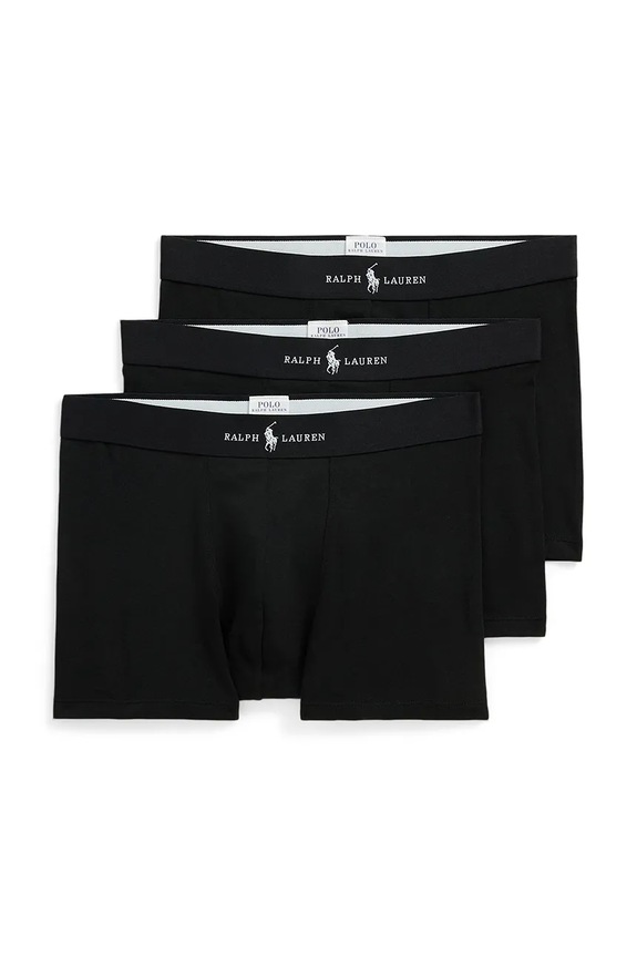 Polo Ralph Lauren boxer pacco da 3 maglia nero 714965507