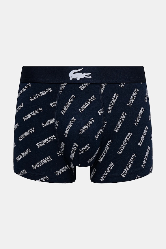 Lacoste boxerky pánske bavlnené s elastanom 3-pak 5H1288 tmavomodrá SS26
