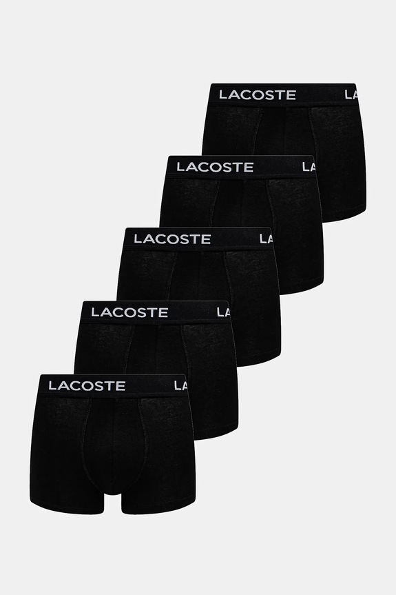 Lacoste boxeralsó 5 db sima fekete 5H1292