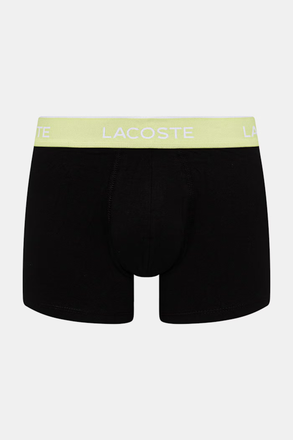 Lacoste bokserki dopasowane męskie bawełniane z elastanem 3-pack 5H1297 czarny SS26
