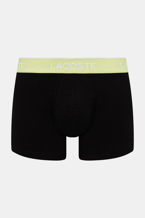 Lacoste bokserki dopasowane męskie bawełniane z elastanem 3-pack 5H1297 czarny SS26