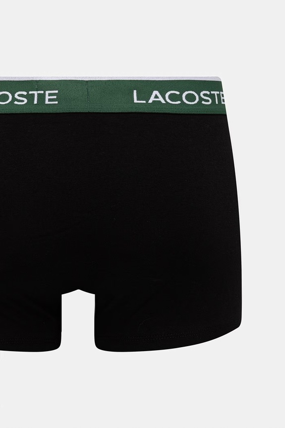 Lacoste bokserki dopasowane męskie bawełniane z elastanem 3-pack 5H1297