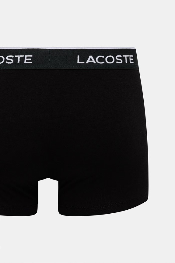 Lacoste bokserki dopasowane męskie bawełniane z elastanem 3-pack 5H1297