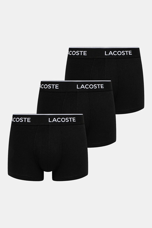 Боксерки Lacoste (3 броя) трикотаж черен 5H1300
