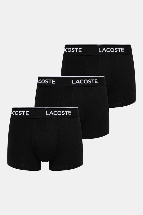 Боксерки Lacoste (3 броя) трикотаж черен 5H1300