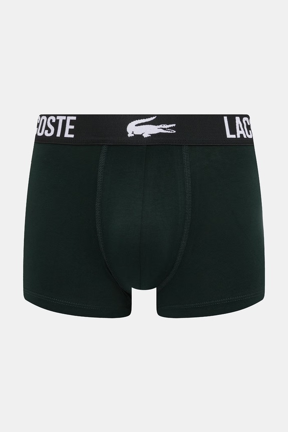 Lacoste bokserki męskie bawełniane z elastanem 3-pack szary 5H2393