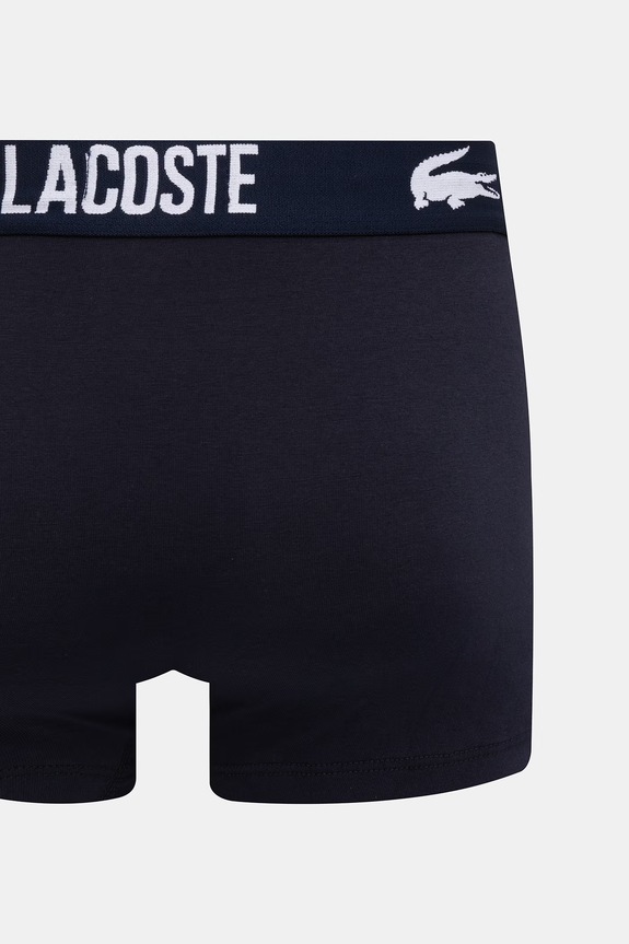 Lacoste bokserki męskie bawełniane z elastanem 3-pack 5H2393 szary