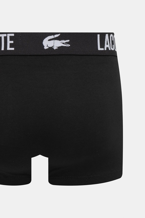 Odjeća Lacoste bokserice za muškarce od pamuka s elastanom 3-pack 5H2393 crna