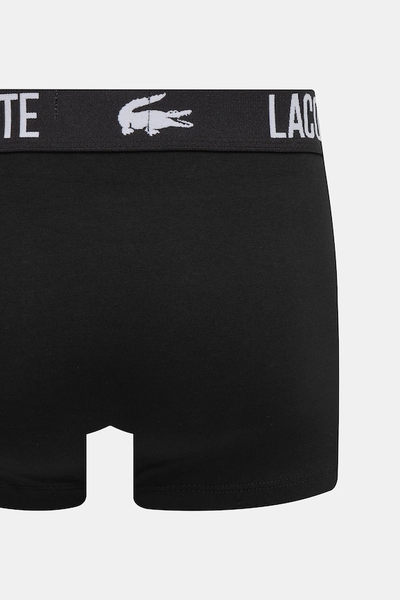 Odjeća Lacoste bokserice za muškarce od pamuka s elastanom 3-pack 5H2393 crna