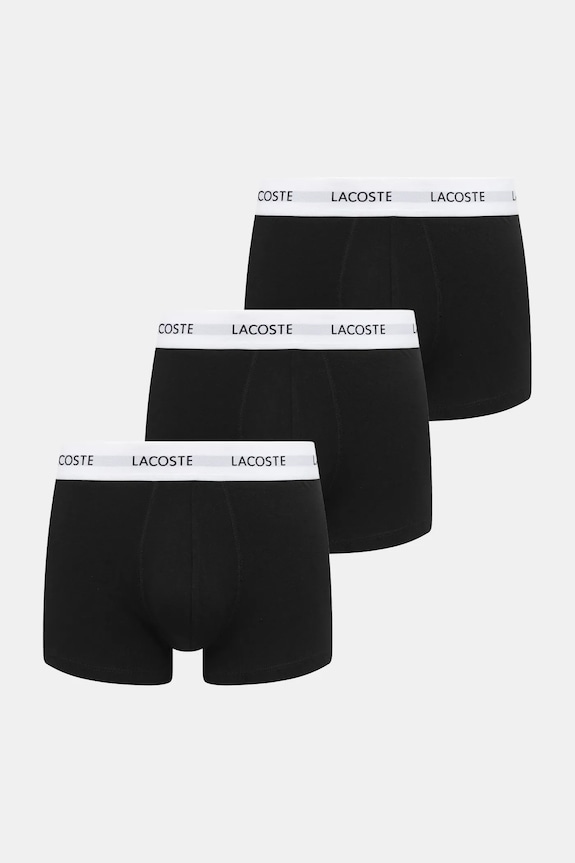 Lacoste bokserki 3-pack dzianina czarny 5H5150