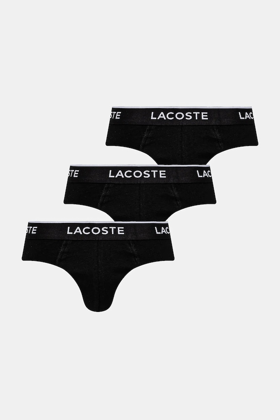 Moške spodnjice Lacoste 3-pack Pletenina črna 8H1293