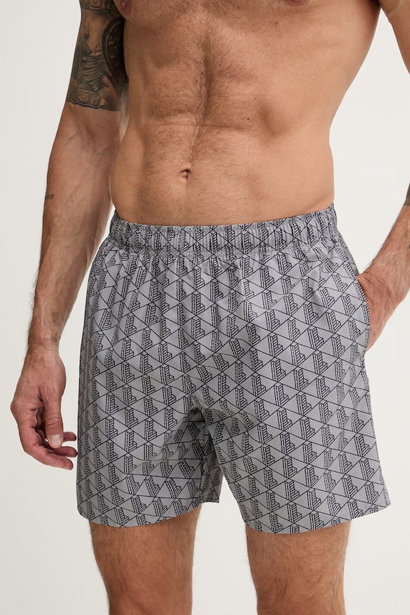 Lacoste pantaloncini da bagno da uomo MH9086 grigio SS26