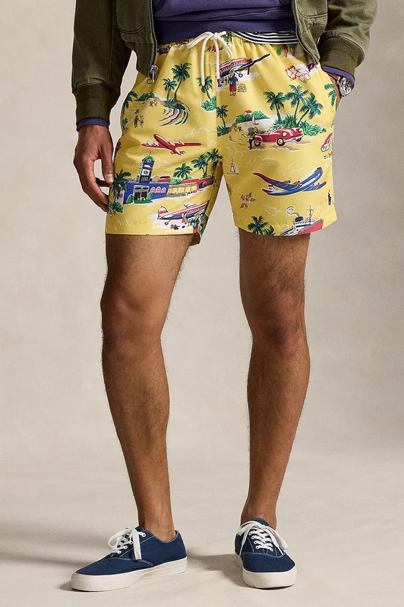 Polo Ralph Lauren swim shorts 710963324 yellow SS25