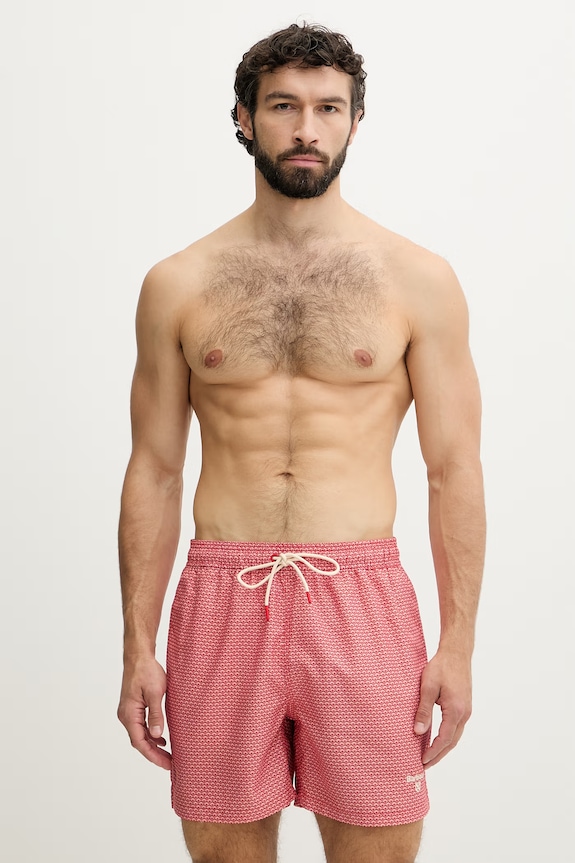Barbour σορτς μαγιό Ανδρικά Shell Swim Short πορτοκαλί MSW0069
